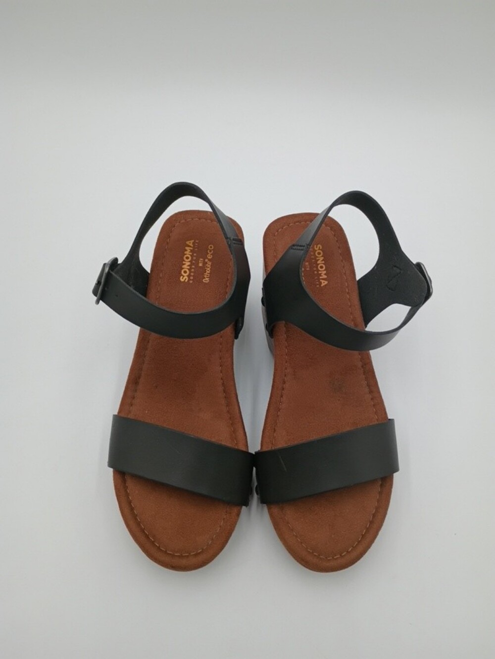 Sonoma Boho Chic Minimalist Retro Casual Strappy Platform Sandals  Size 6